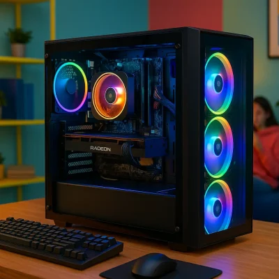 Monte seu PC: Ryzen 5 5600GT, RX 6600, 16GB, 480GB SSD