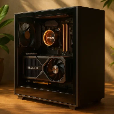 Monte seu PC: Ryzen 9 9950X, RTX 5090, 48GB, 2TB SSD