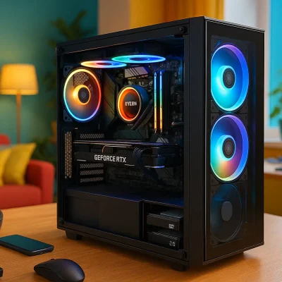 Monte seu PC: Ryzen 9 9900X3D, RTX 5070 Ti, 32GB, 2TB SSD