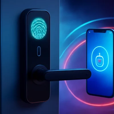 Fechadura Digital Inteligente: Desbloqueio por Biometria e App