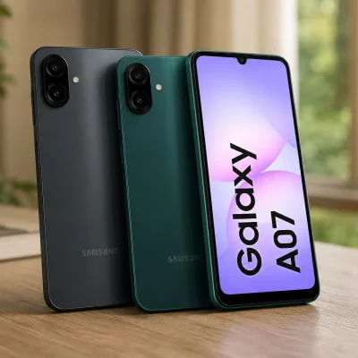 Galaxy A07 8GB: 3 opções por cor e memória interna