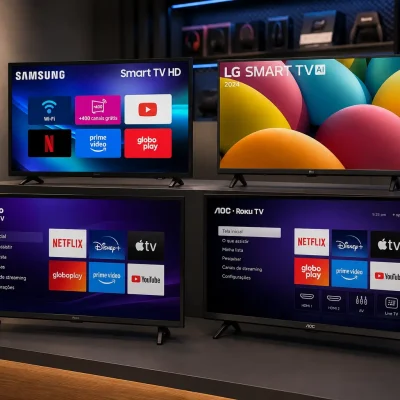 TV 32 polegadas smart: 4 opções para streaming e uso diário