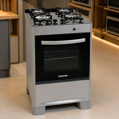 Suggar Fogão Neo Glass: serve bem em cozinhas compactas