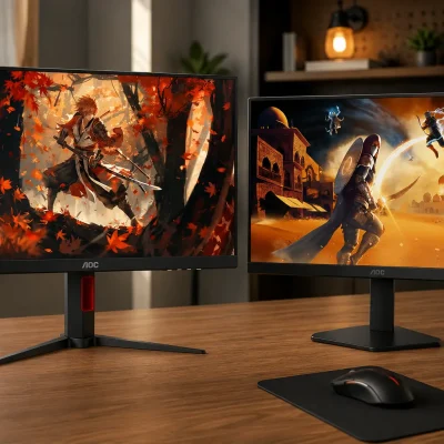 Monitor AOC 24” 180Hz: 4 opções para jogos e uso competitivo